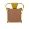Flash Furniture 24" Yellow Metal Counter Stool-Teak Poly Seat CH-31320-24GB-YL-PL2T-GG - alternate 4